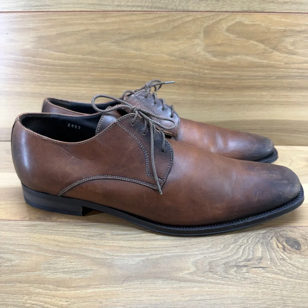 To Boot Brampton Oxfords Mens 11 Brown Leather Formal‎ Wedding Business